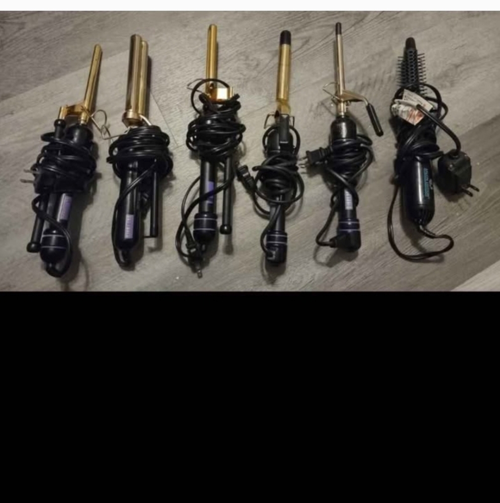 Set of Hot Tools Curling Irons and Styling Tools